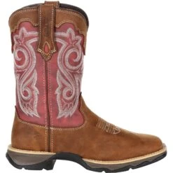 Durango Women's Lady Rebel 10" Sqr Toe Western Boot- Rusty Red- DRD0349 -Danner Shop DRD0349 profile