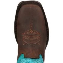 Durango Women's Lady Rebel 10" Steel Toe Western Boot- Brown - DWRD022 -Danner Shop DWRD022 birdseye