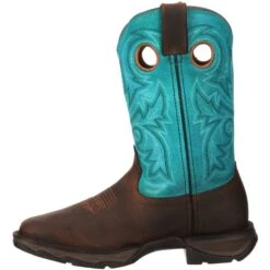 Durango Women's Lady Rebel 10" Steel Toe Western Boot- Brown - DWRD022 -Danner Shop DWRD022 instep profile