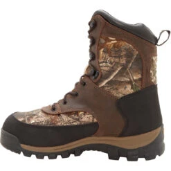 Rocky Men's Core 8" WP 400G Ins Outdoor Hunt Boot - Brown - FQ0004754 -Danner Shop FQ0004754 instep profile