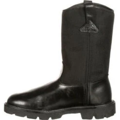 Rocky Men's Warden Pull-On Wellington Duty Boot - Black - FQ0006300 -Danner Shop FQ0006300 4
