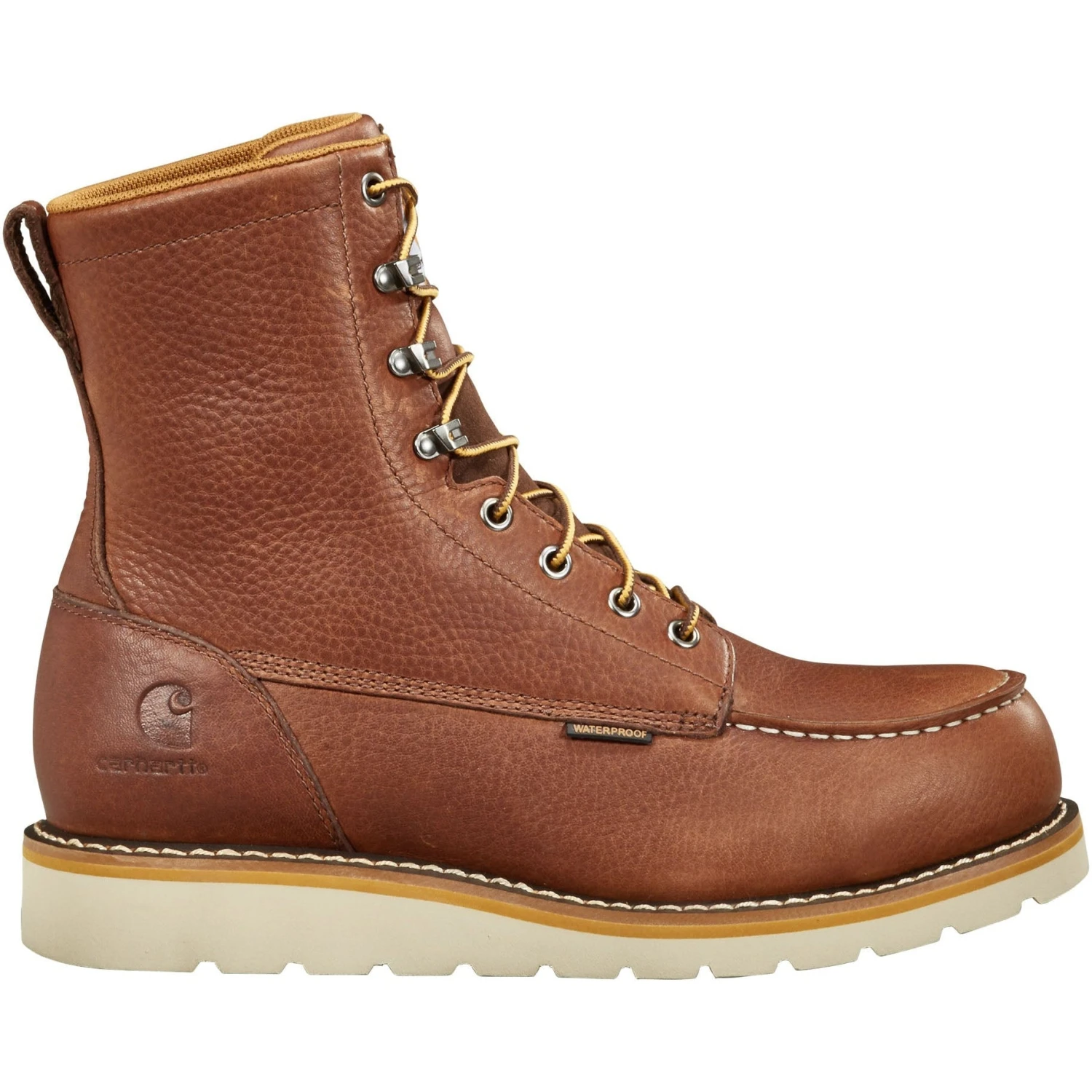Carhartt Men's 8" Waterproof Steel Toe Wedge Boot - Redwood - FW8275-M 2 Carhartt Men's 8" Waterproof Steel Toe Wedge Boot - Redwood - FW8275-M - Image 2