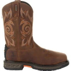 Georgia Men's Carbo-Tec LT 11" Stl Toe WP Western Boot -Brown- GB00264 -Danner Shop GB00264 3