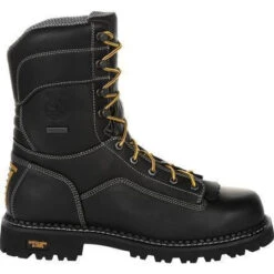 Georgia Men's Amp LT Low-Heel Logger 9" WP Work Boot - Black - GB00271 12 Georgia Men's Amp LT Low-Heel Logger 9" WP Work Boot - Black - GB00271 -Danner Shop GB00271 3