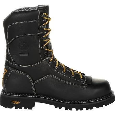 Georgia Men's Amp LT Low-Heel Logger 9" WP Work Boot - Black - GB00271 6 Georgia Men's Amp LT Low-Heel Logger 9" WP Work Boot - Black - GB00271 - Image 6
