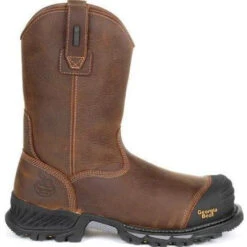 Georgia Men's Rumbler 10" Comp Toe WP Pull-On Work Boot-Brown- GB00286 11 Georgia Men's Rumbler 10" Comp Toe WP Pull-On Work Boot-Brown- GB00286 -Danner Shop GB00286 3