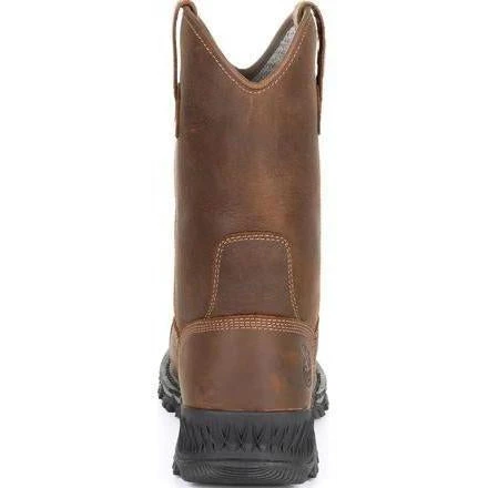 Georgia Men's Rumbler 10" Comp Toe WP Pull-On Work Boot-Brown- GB00286 3 Georgia Men's Rumbler 10" Comp Toe WP Pull-On Work Boot-Brown- GB00286 - Image 3