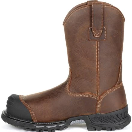 Georgia Men's Rumbler 10" Comp Toe WP Pull-On Work Boot-Brown- GB00286 2 Georgia Men's Rumbler 10" Comp Toe WP Pull-On Work Boot-Brown- GB00286 - Image 2