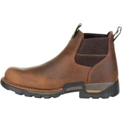Georgia Men's Eagle One Soft Toe WP Chelsea Work Boot - Brown - GB00315 -Danner Shop GB00315 instep profile