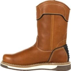 Georgia Men's AMP LT Wedge Pull-On Soft Toe Work Boot - Brown - GB00349 -Danner Shop GB00349 6