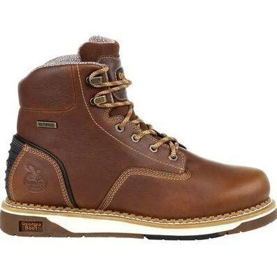 Georgia Men's AMP LT Wedge Steel Toe WPWork Boot - Brown - GB00351 2 Georgia Men's AMP LT Wedge Steel Toe WPWork Boot - Brown - GB00351 - Image 2