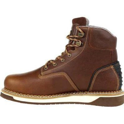 Georgia Men's AMP LT Wedge Steel Toe WPWork Boot - Brown - GB00351 4 Georgia Men's AMP LT Wedge Steel Toe WPWork Boot - Brown - GB00351 - Image 4
