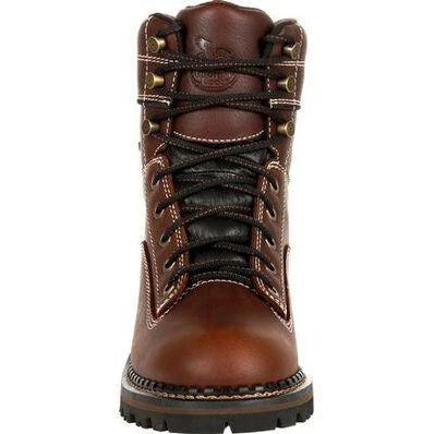 Georgia Women's AMP LT Logger Alloy Toe WP Work Boot - Brown - GB00428 6 Georgia Women's AMP LT Logger Alloy Toe WP Work Boot - Brown - GB00428 - Image 6