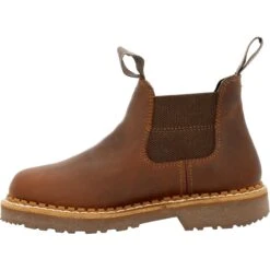 Georgia Women's Giant Revamp 5" WP Pull-On Chelsea Boot Brown- GB00432 -Danner Shop GB00432 instep profile