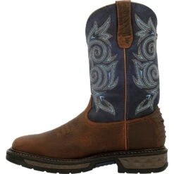 Georgia Men's Carbo-Tec LT 11" Soft Toe WP Western Work Boot - GB00435 10 Georgia Men's Carbo-Tec LT 11" Soft Toe WP Western Work Boot - GB00435 -Danner Shop GB00435 instep profile