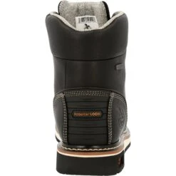 Georgia Men's AMP LT Wedge 6" Moc Toe WP Work Boot - Black - GB00475 -Danner Shop GB00475 back