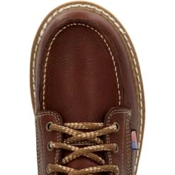 Georgia Men's Wedge 8" Moc Toe USA Made Work Boot - Brown - GB00480 -Danner Shop GB00480 birdseye