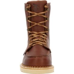 Georgia Men's Wedge 8" Moc Toe USA Made Work Boot - Brown - GB00480 -Danner Shop GB00480 front
