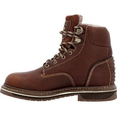 Georgia Women's Amp Lt Edge 6" WP Alloy Toe Work Boot -Brown- GB00515 3 Georgia Women's Amp Lt Edge 6" WP Alloy Toe Work Boot -Brown- GB00515 - Image 3