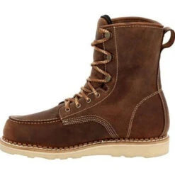 Georgia Men's Wedge 8" WP Soft Toe Slip Resist Work Boot -Brown- GB00532 -Danner Shop GB00532 5 LARGE 8b1232e6 d853 4129 9465 9f0c2d26bcda