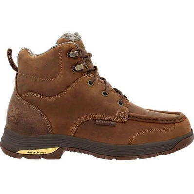 Georgia Men's Athens Superlyte WP Moc Toe Work Boot -Brown- GB00547 2 Georgia Men's Athens Superlyte WP Moc Toe Work Boot -Brown- GB00547 - Image 2
