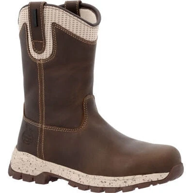 Georgia Women's Eagle Trail 10" WP Alloy Toe Work Boot -Brown- GB00557 1 Georgia Women's Eagle Trail 10" WP Alloy Toe Work Boot -Brown- GB00557