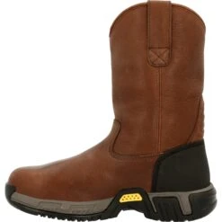 Michelin Men's HydroEdge 11" Alloy Toe WP Metguard Work Boot- Black- MIC0007 -Danner Shop MIC0007 instep profile