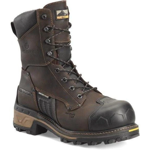Matterhorn Men's Max 8" Comp Toe WP Logger Work Boot Brown MT2560 1 Matterhorn Men's Max 8" Comp Toe WP Logger Work Boot Brown MT2560