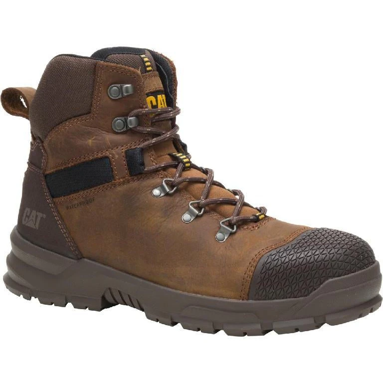 CAT Men's Accomplice X Steel Toe WP Work Boot - Brown - P91331 1 CAT Men's Accomplice X Steel Toe WP Work Boot - Brown - P91331