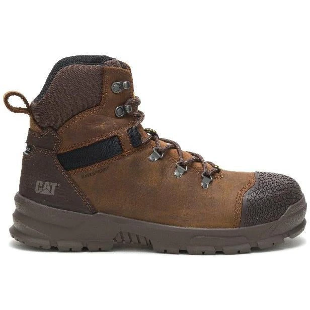 CAT Men's Accomplice X Steel Toe WP Work Boot - Brown - P91331 2 CAT Men's Accomplice X Steel Toe WP Work Boot - Brown - P91331 - Image 2