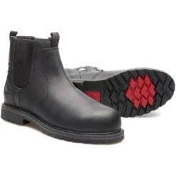 Kodiak Women's Bralorne CT Waterproof Chelsea Work Boot -Black- K4TDBK -Danner Shop PS KD K4TDBK P