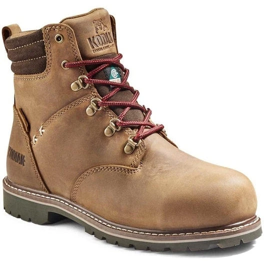 Kodiak Women's Bralorne 6" CT Waterproof Safety Work Boot -Brown- K4TEBN 1 Kodiak Women's Bralorne 6" CT Waterproof Safety Work Boot -Brown- K4TEBN