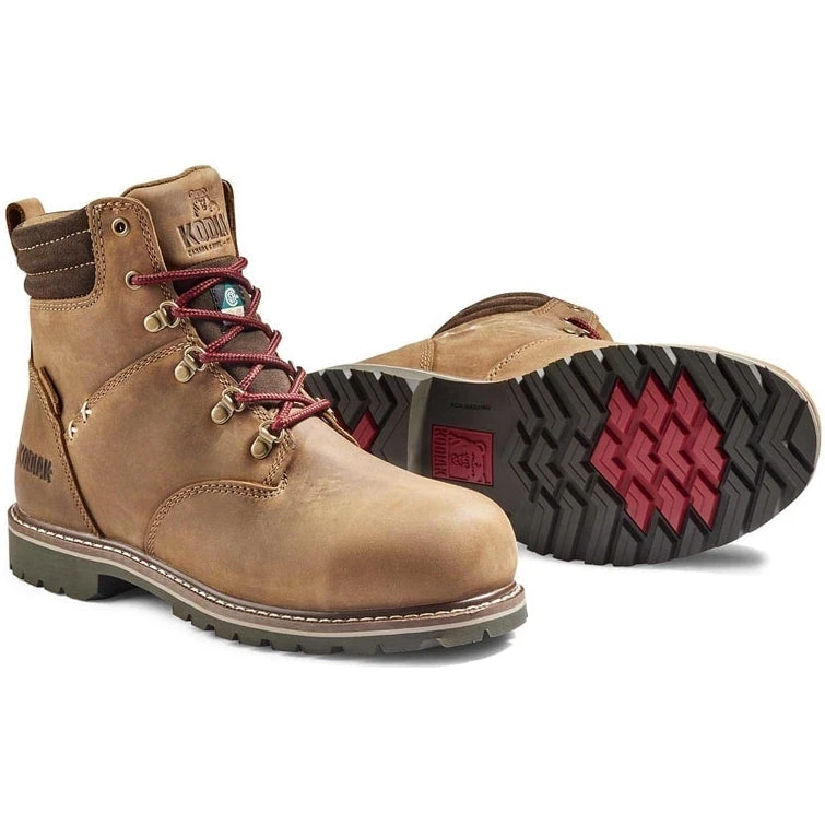 Kodiak Women's Bralorne 6" CT Waterproof Safety Work Boot -Brown- K4TEBN 4 Kodiak Women's Bralorne 6" CT Waterproof Safety Work Boot -Brown- K4TEBN - Image 4