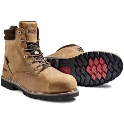 Kodiak Men's Mckinney 6" Comp Toe WP Safety Work Boot -Brown- K4TFBN -Danner Shop PS KD K4TFBN P