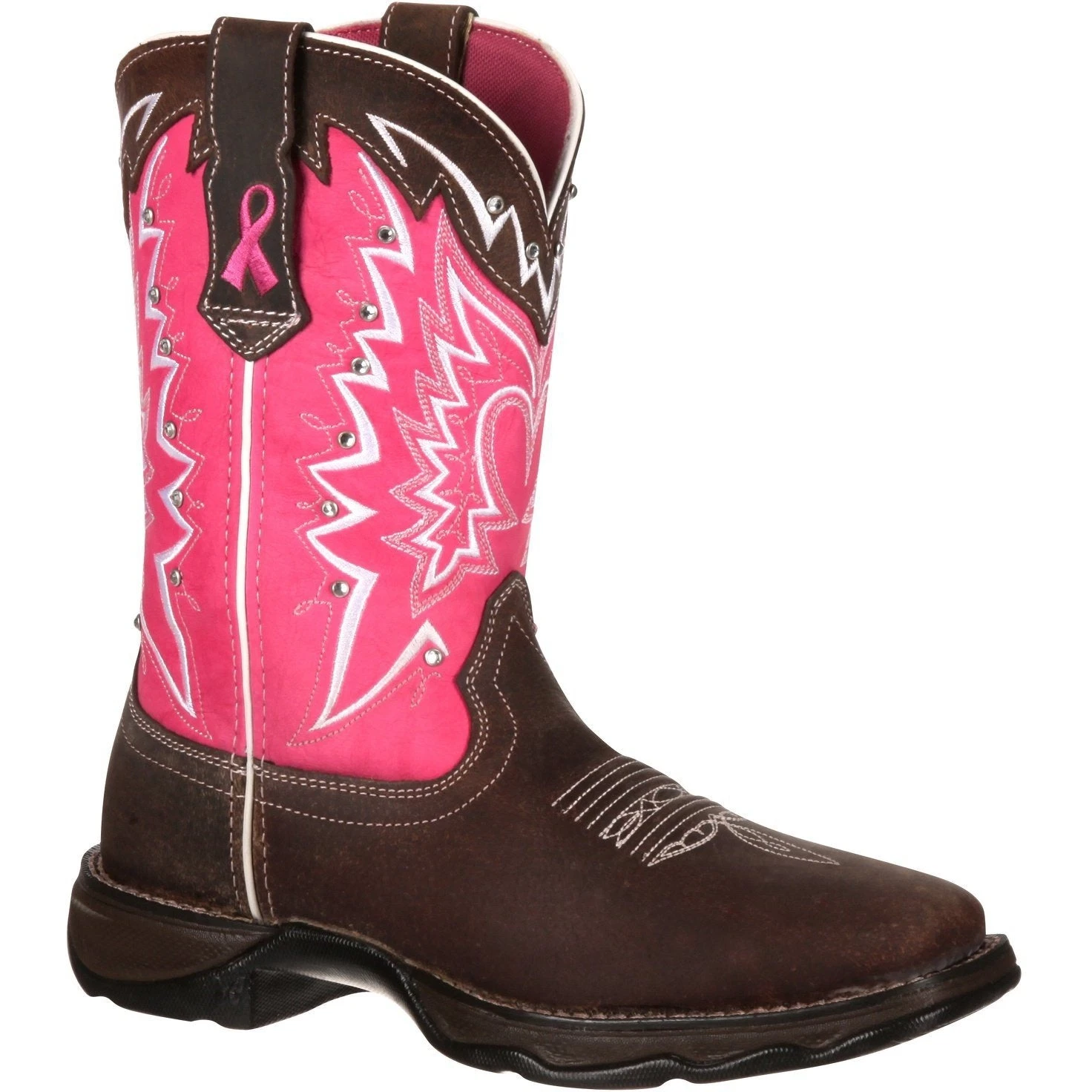 Durango Women's Benefiting Stefanie Spielman Square Toe Western Boot 1 Durango Women's Benefiting Stefanie Spielman Square Toe Western Boot