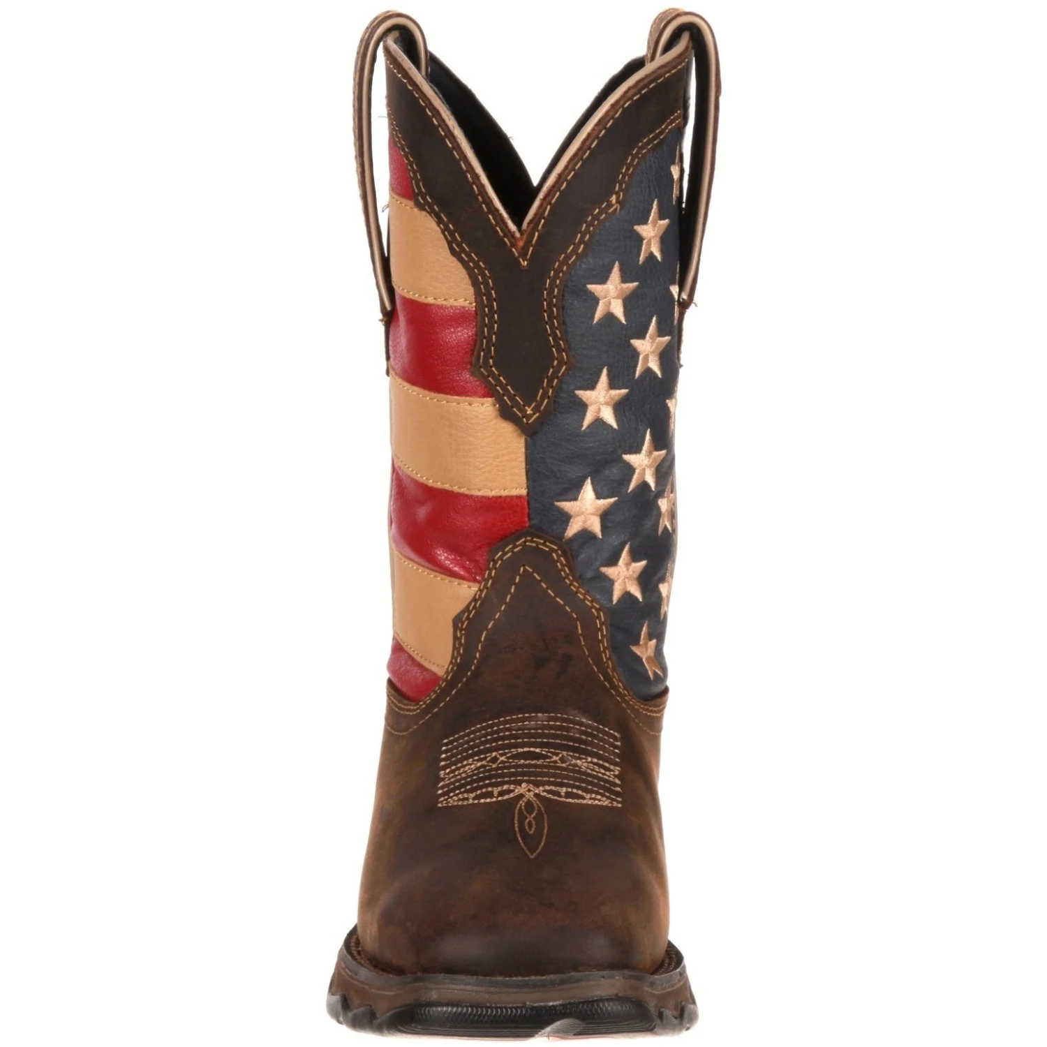 Durango Women's Lady Rebel Patriotic 10" Square Toe Western Flag Boot RD4414 2 Durango Women's Lady Rebel Patriotic 10" Square Toe Western Flag Boot RD4414 - Image 2