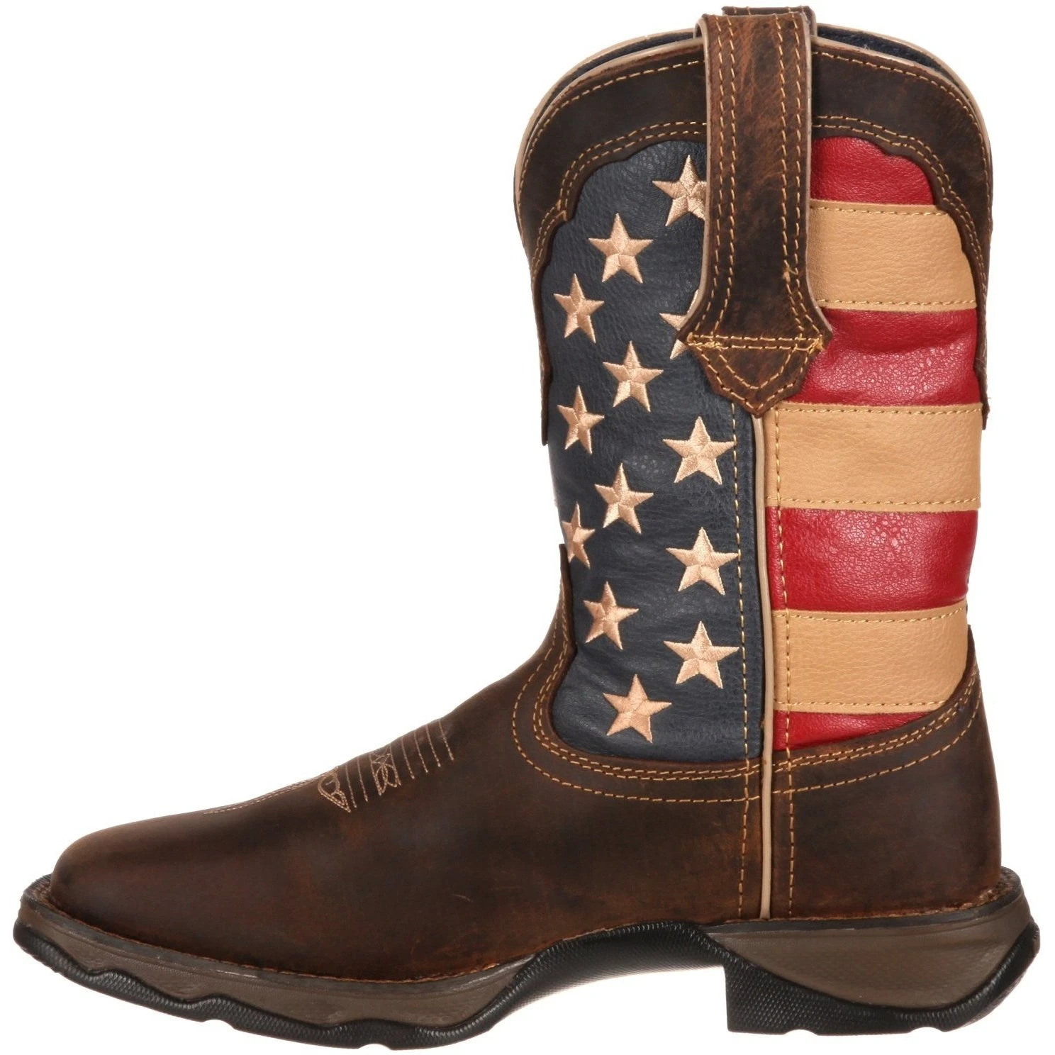 Durango Women's Lady Rebel Patriotic 10" Square Toe Western Flag Boot RD4414 3 Durango Women's Lady Rebel Patriotic 10" Square Toe Western Flag Boot RD4414 - Image 3