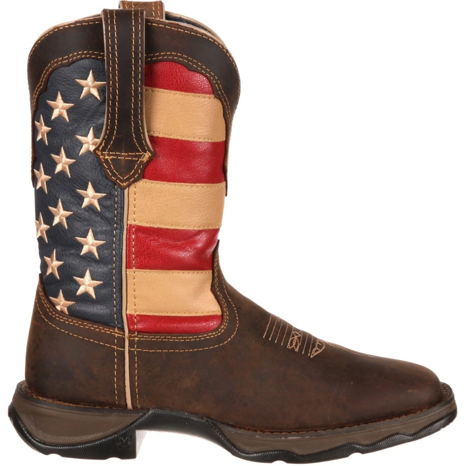 Durango Women's Lady Rebel Patriotic 10" Square Toe Western Flag Boot RD4414 5 Durango Women's Lady Rebel Patriotic 10" Square Toe Western Flag Boot RD4414 - Image 5