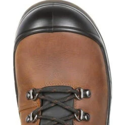 Rocky Men's Worksmart 6" Comp Toe Metguard WP Work Boot Brown RKK0266 -Danner Shop RKK0266 7