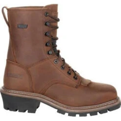 Rocky Men's Square Toe Logger Comp Toe WP Work Boot - Brown - RKK0277 -Danner Shop RKK0277 3 1845a9c5 3bc5 488c 883e 7fc7a3723092