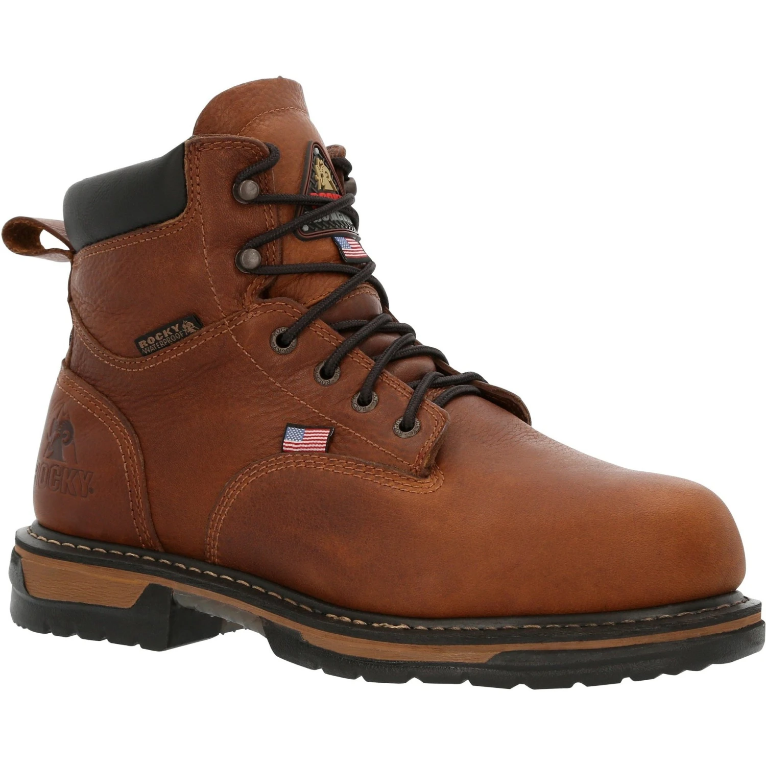 Rocky Men's IronClad 6" Steel Toe WP MG USA Made Work Boot - RKK0362 1 Rocky Men's IronClad 6" Steel Toe WP MG USA Made Work Boot - RKK0362