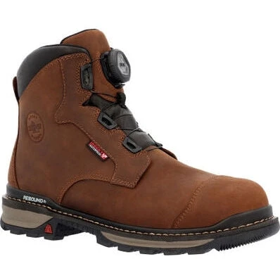 Rocky Men's Rams Horn 6" Comp Toe WP Outdoor Work Boot -Brown- RKK0390 1 Rocky Men's Rams Horn 6" Comp Toe WP Outdoor Work Boot -Brown- RKK0390