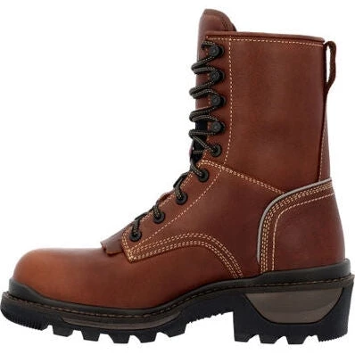 Rocky Men's Rams Horn Logger 9" WP Comp Toe Work Boot Brown RKK0397 3 Rocky Men's Rams Horn Logger 9" WP Comp Toe Work Boot Brown RKK0397 - Image 3
