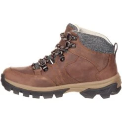 Rocky Women's Endeavor Point 5" WP Outdoor Hiking Boot- Brown- RKS0301 -Danner Shop RKS0301 instep profile