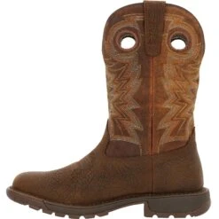 Rocky Men's Legacy 32 11" Square Toe WP Western Boot - Brown - RKW0355 10 Rocky Men's Legacy 32 11" Square Toe WP Western Boot - Brown - RKW0355 -Danner Shop RKW0355 instep profile