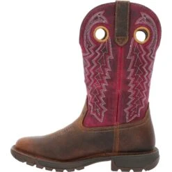 Rocky Women's Legacy 32 11" Square Toe Western Boot - Brown - RKW0357 10 Rocky Women's Legacy 32 11" Square Toe Western Boot - Brown - RKW0357 -Danner Shop RKW0357 instep profile