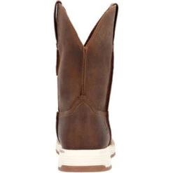 Rocky Men's Farmstead 10" Comp Toe Western Work Boot -Brown- RKW0400 -Danner Shop RKW0400 4 LARGE 048f6e24 abba 4385 954f bc10e1e8040c