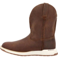 Rocky Men's Farmstead 10" Comp Toe Western Work Boot -Brown- RKW0400 -Danner Shop RKW0400 5 LARGE 0a05bc0e 6afe 4406 8dec ff5516f3f750