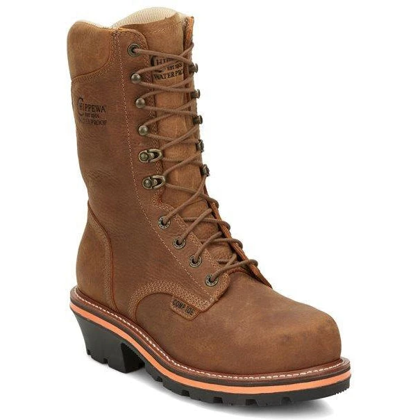 Chippewa Men's Thunderstruck 10" Nano Comp Toe Work Boot Brown- TH1030 1 Chippewa Men's Thunderstruck 10" Nano Comp Toe Work Boot Brown- TH1030