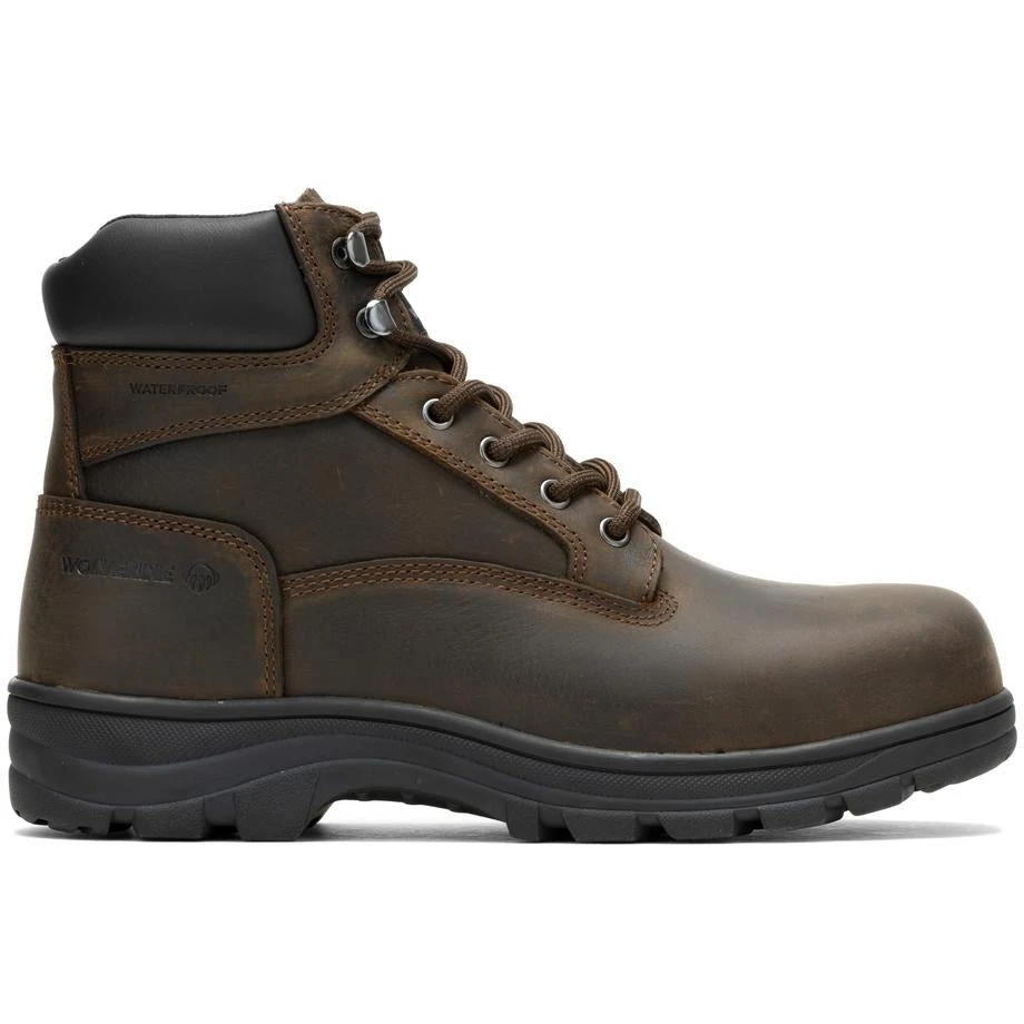 Wolverine Men's Carlsbad Steel Toe WP Work Boot - Brown - W231123 1 Wolverine Men's Carlsbad Steel Toe WP Work Boot - Brown - W231123
